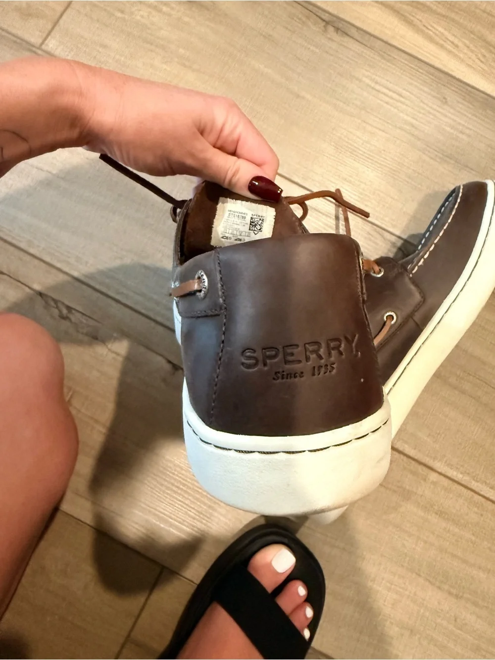 Sperry Brown Leather 2-Eye Boat Shoes